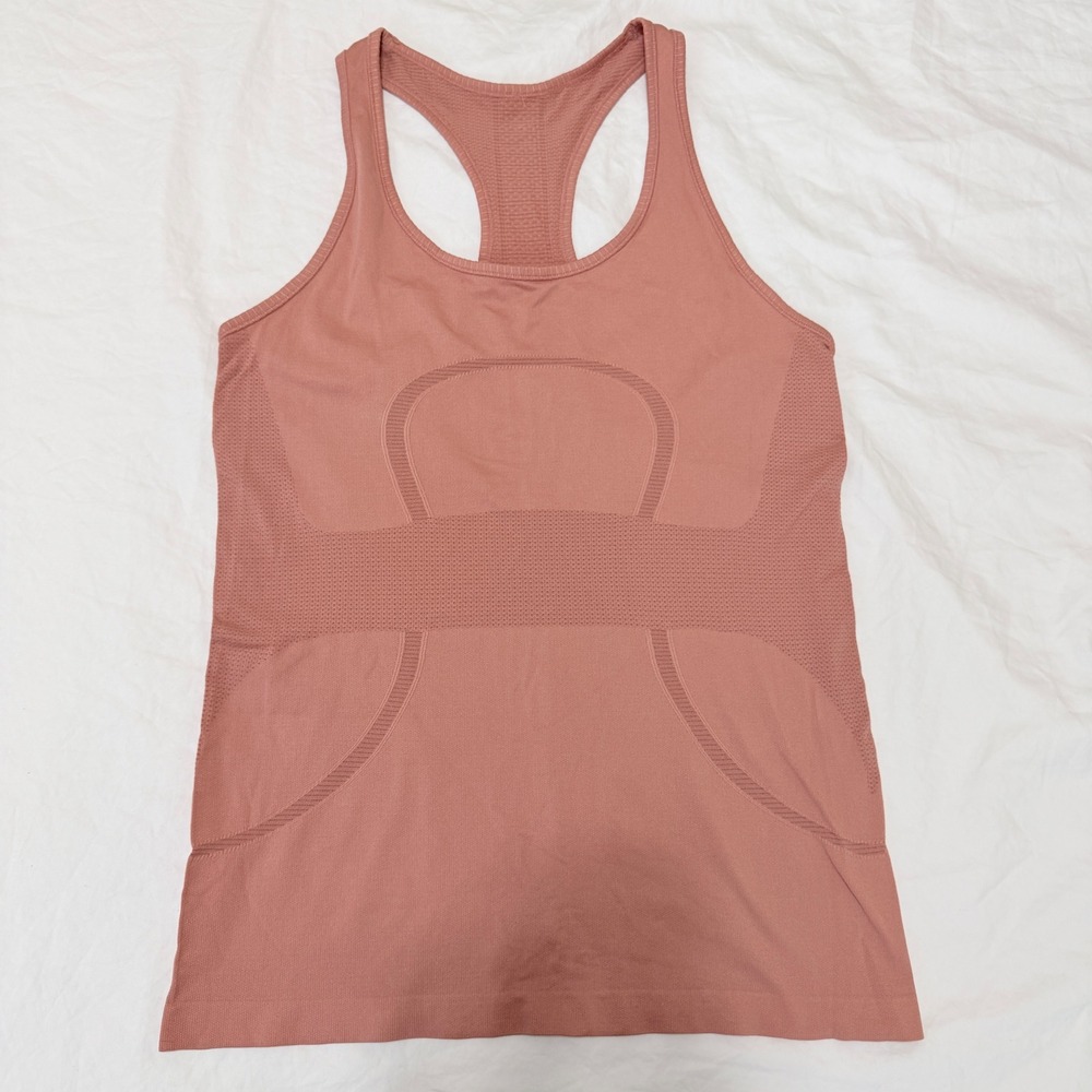 Lululemon Swiftly Tech Racerback Tank Top Womens 8 Mauve Pink